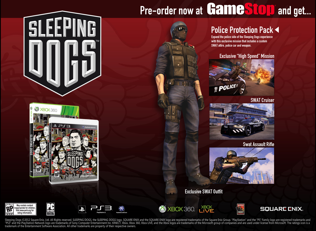 Sleeping Dogs set for release on August 14th, preorder bonuses