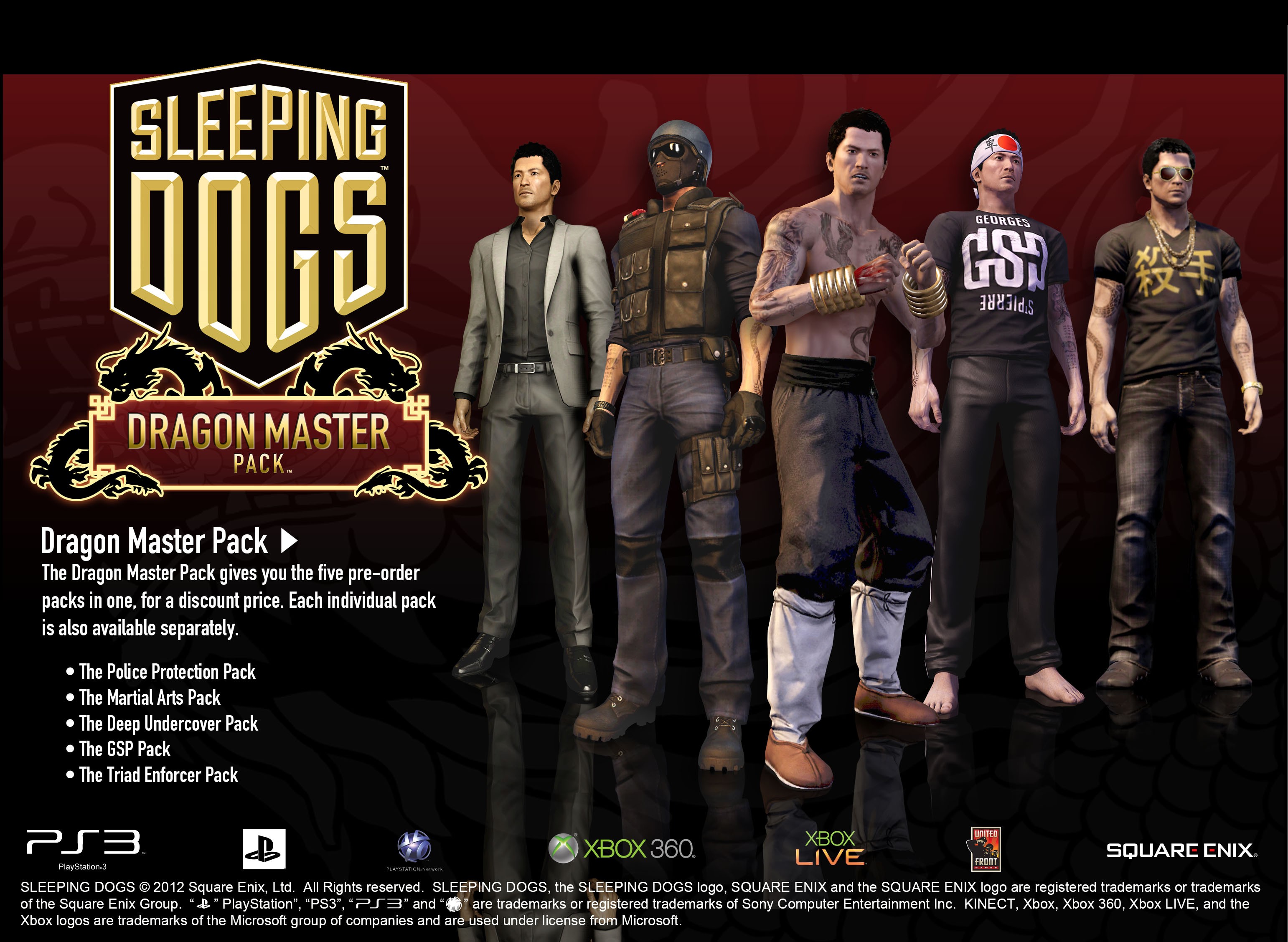 Dress up like Square Enix’s past characters with Sleeping Dogs’ latest