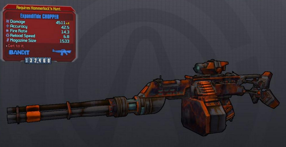 Borderlands 2: Sir Hammerlock DLC weapon and customization item