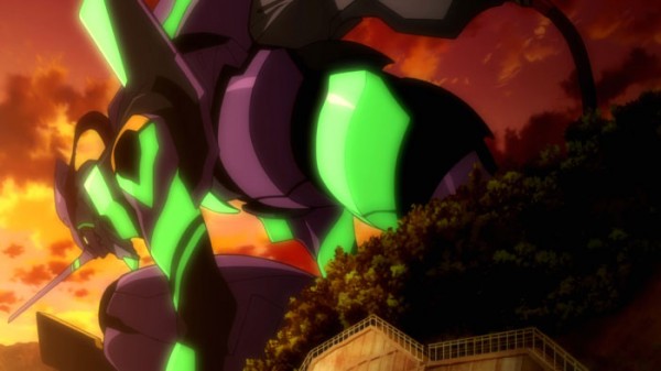Eva Unit-01 getting ready to brawl!