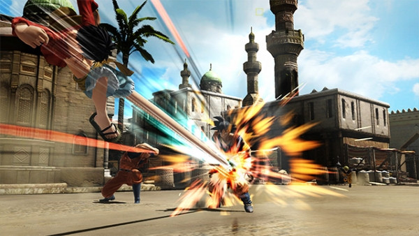 Luffy laying the Pirate smackdown!