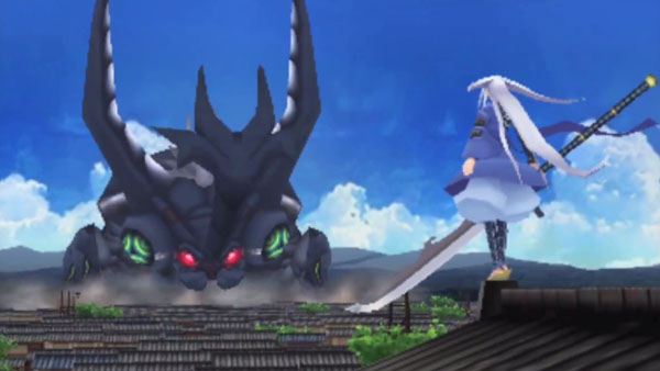 Mugai Fights The King Beetle - Mushibugyo 3DS Game