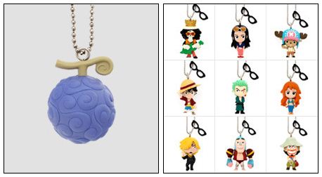 The keyrings that come with the purchases.