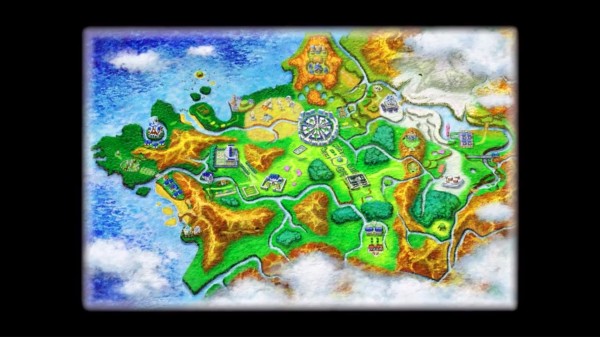 The Kalos Region Map.