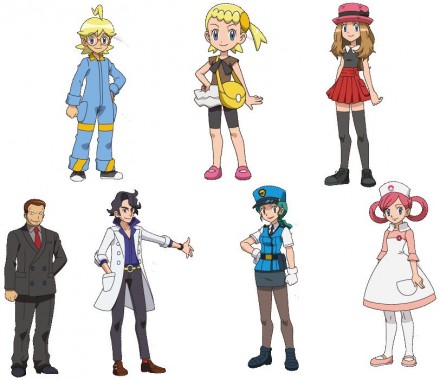 pokemon x and y anime group picture