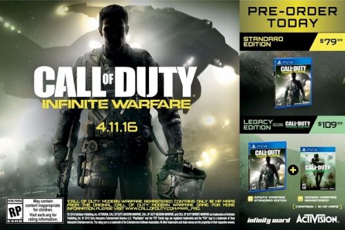 Call of Duty: Infinite Warfare Leaked, to Include Modern Warfare Remastered