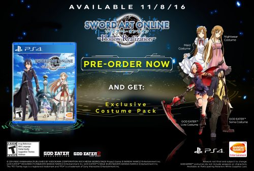 Sword Art Online: Hollow Realization Arrives in the West November 8th