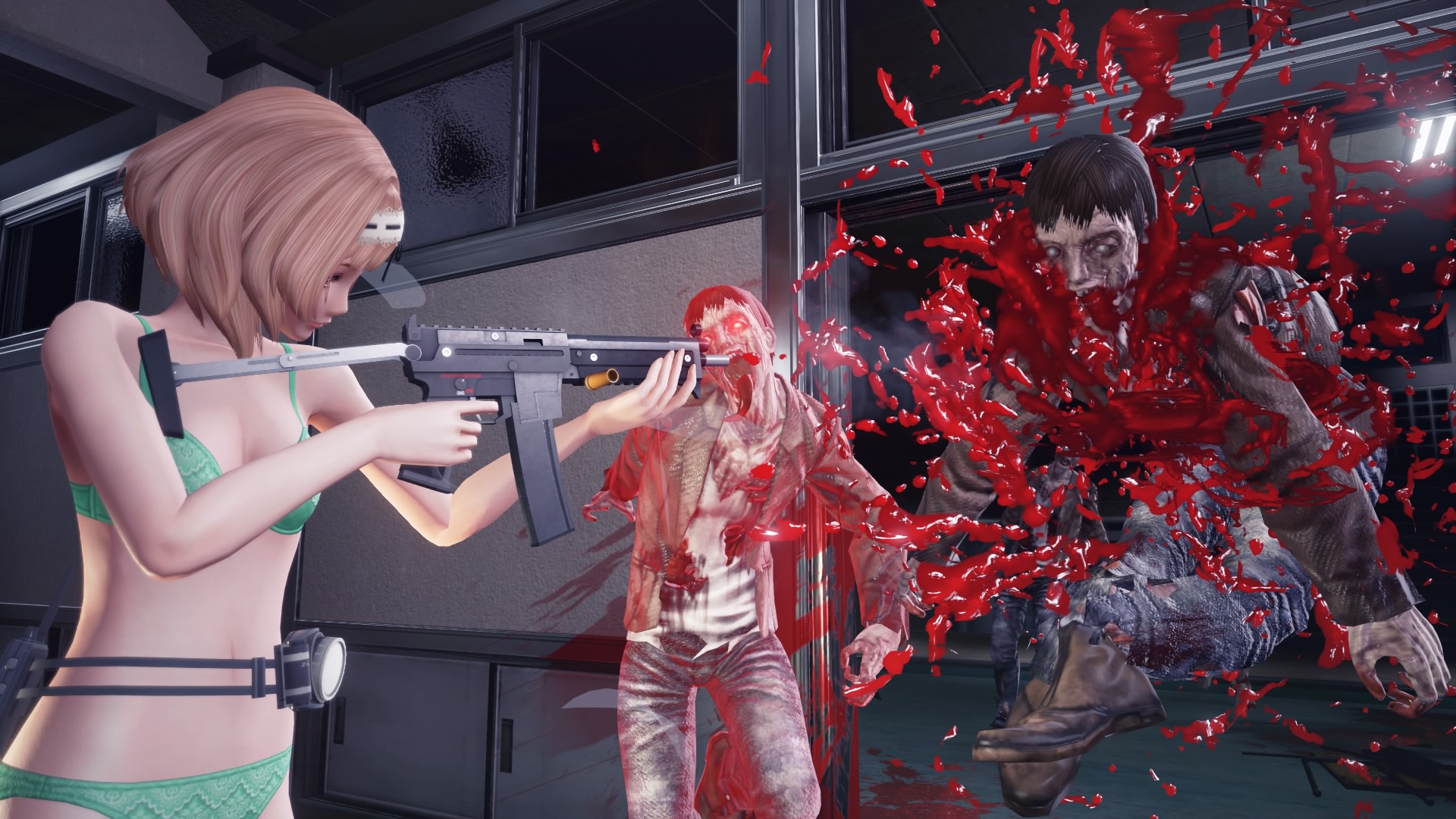 anime zombie hunter girl