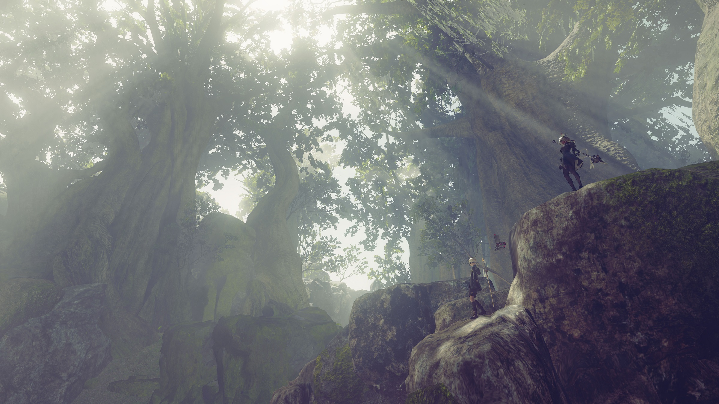 NieR Automata Forest Screenshots Released Capsule Computers