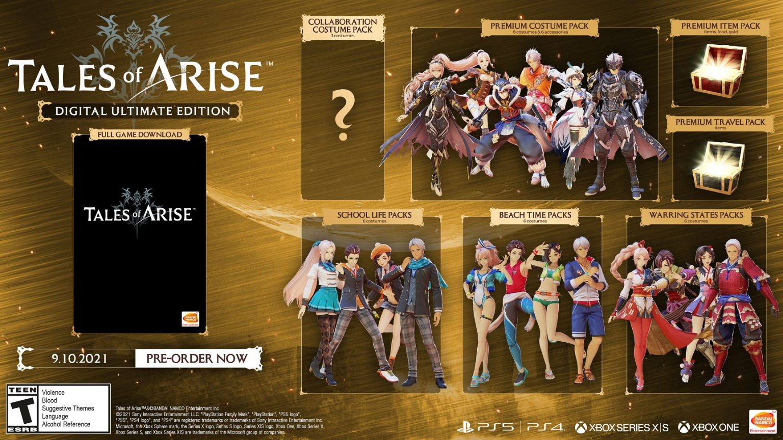 Tales of Arise Releasing on September 10, New Trailers