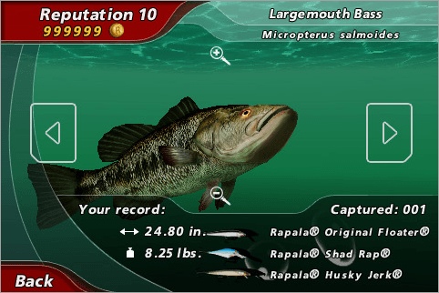 Rapala Pro Bass Fishing is currently only available through the US iTunes 