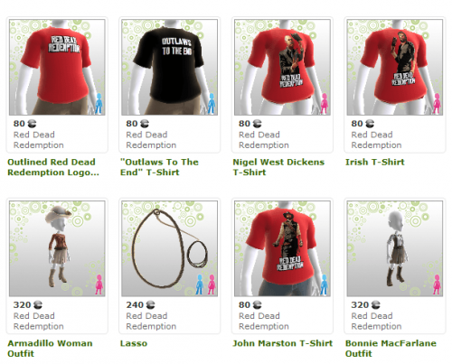Giddyup Xbox Avatar Clothing now available for Red Dead Redemption