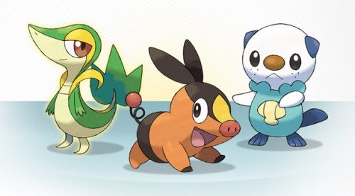 pokemon black and white starters fully. Pokemon Black and White