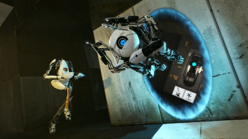 portal 2 atlas and p-body. P-ody (left) and Atlas become