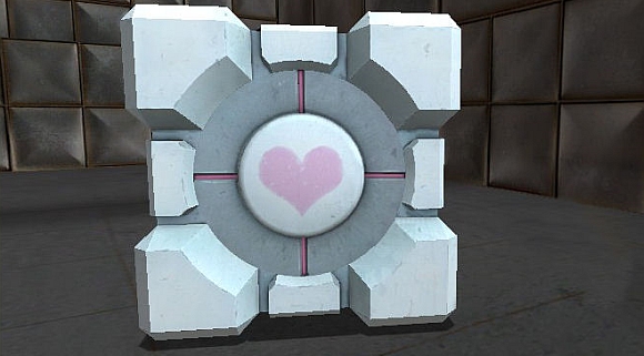 Companion Cube Cake. Companion+cube+poem