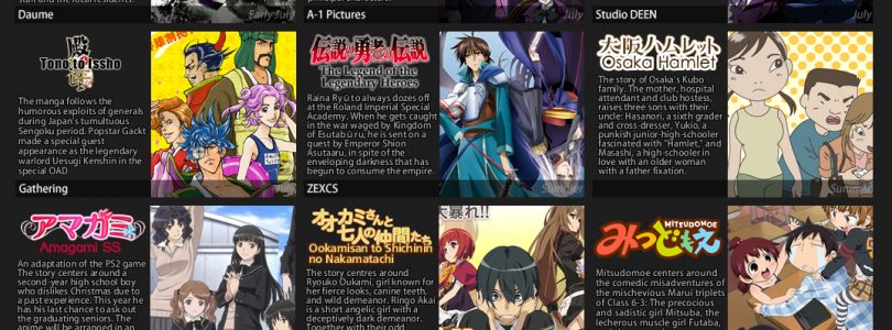 Anime Lineup for Summer 2010