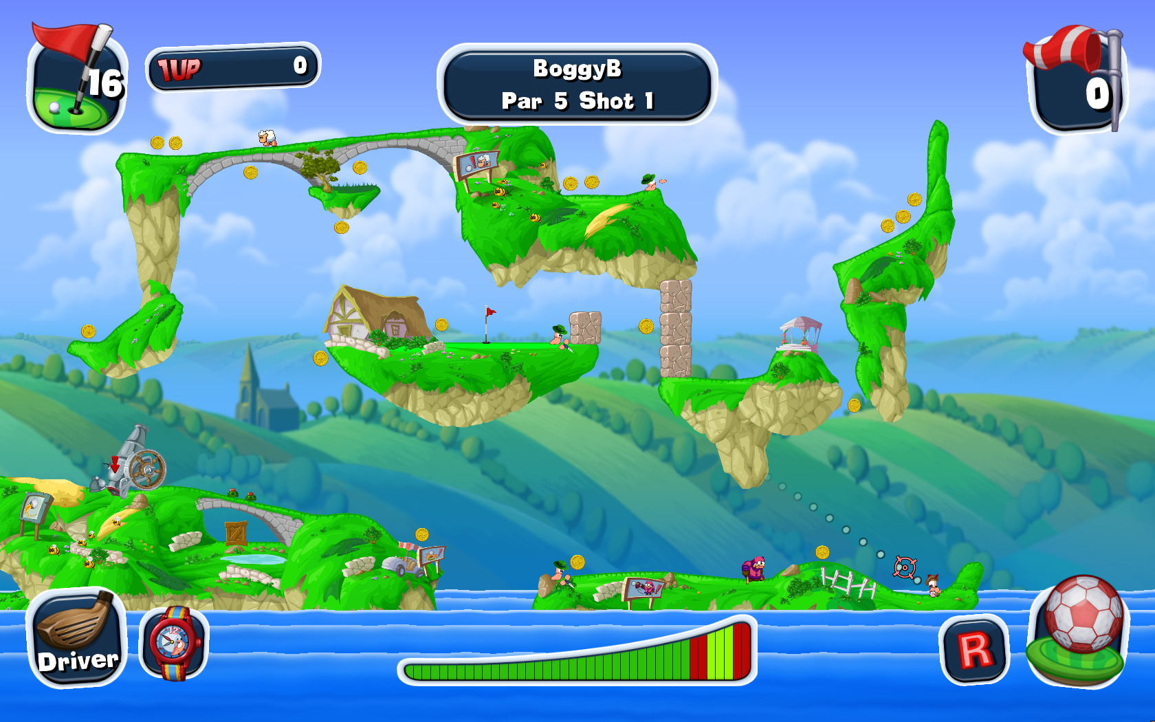 worms crazy golf hole in one worms crazy golf hole in one