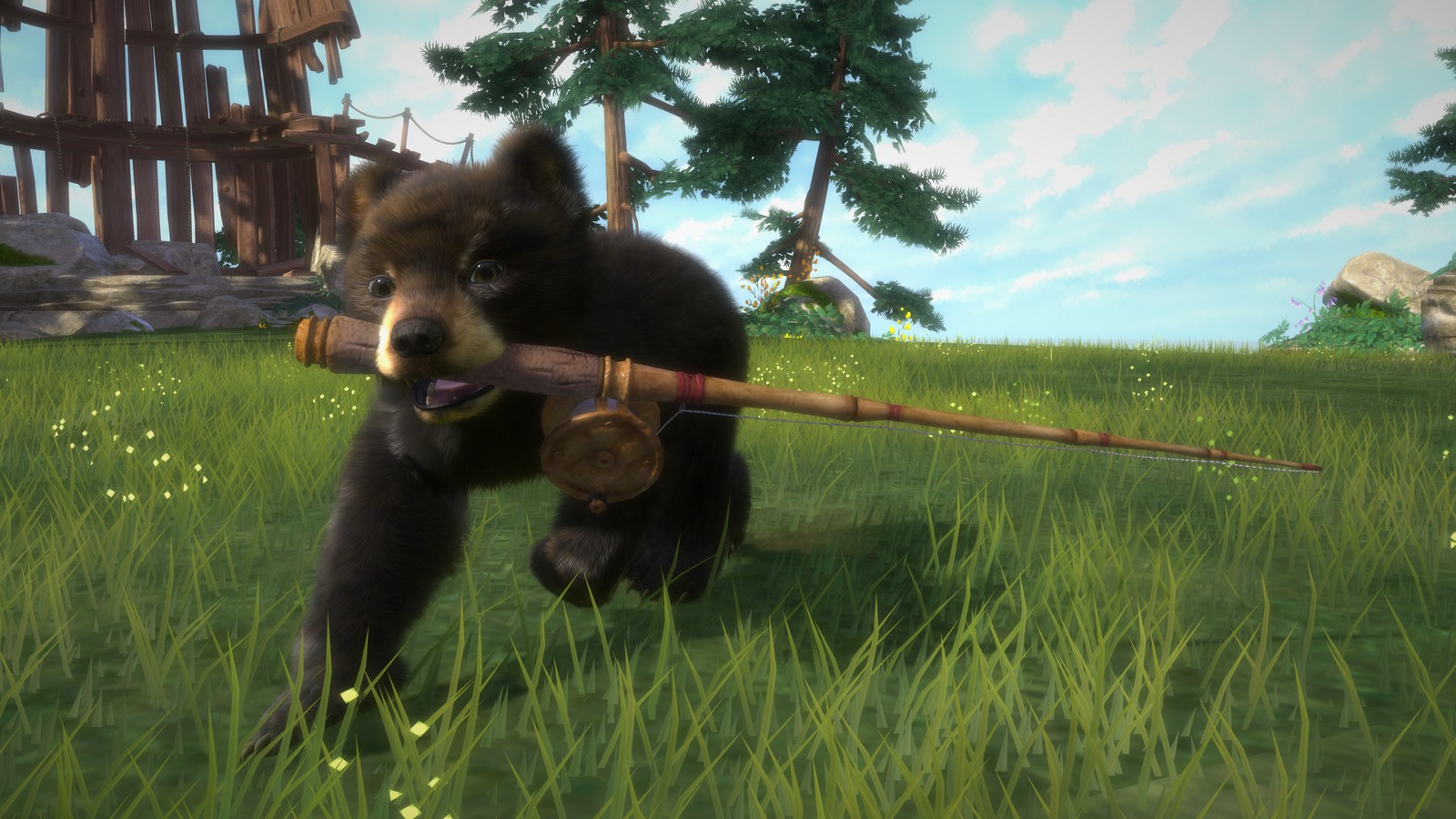 Включи видео игра медведя. Игра Kinectimals. Kinectimals (Xbox 360) Скриншот. Игра медведь. Медведь из игры.