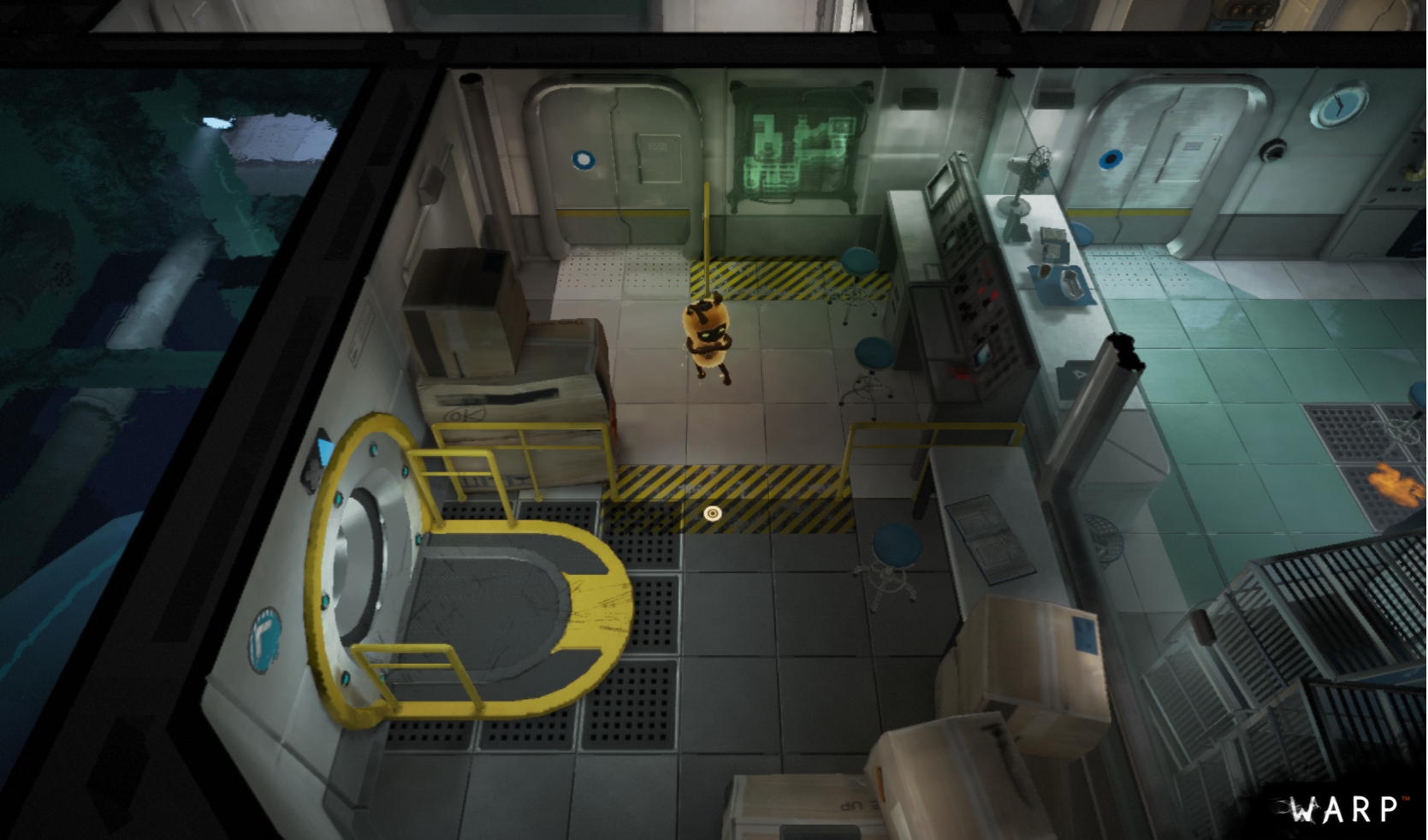 Warp 5. Warp игра. Лаборатория вид сверху. Warp Keepers. Warp (2012 Video game).