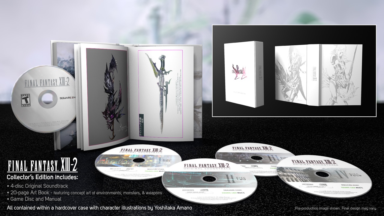 Final Fantasy XIII-2 collector’s edition comes with 4 soundtrack CDs
