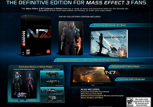 Mass Effect 3 N7 Collector’s Edition contents revealed