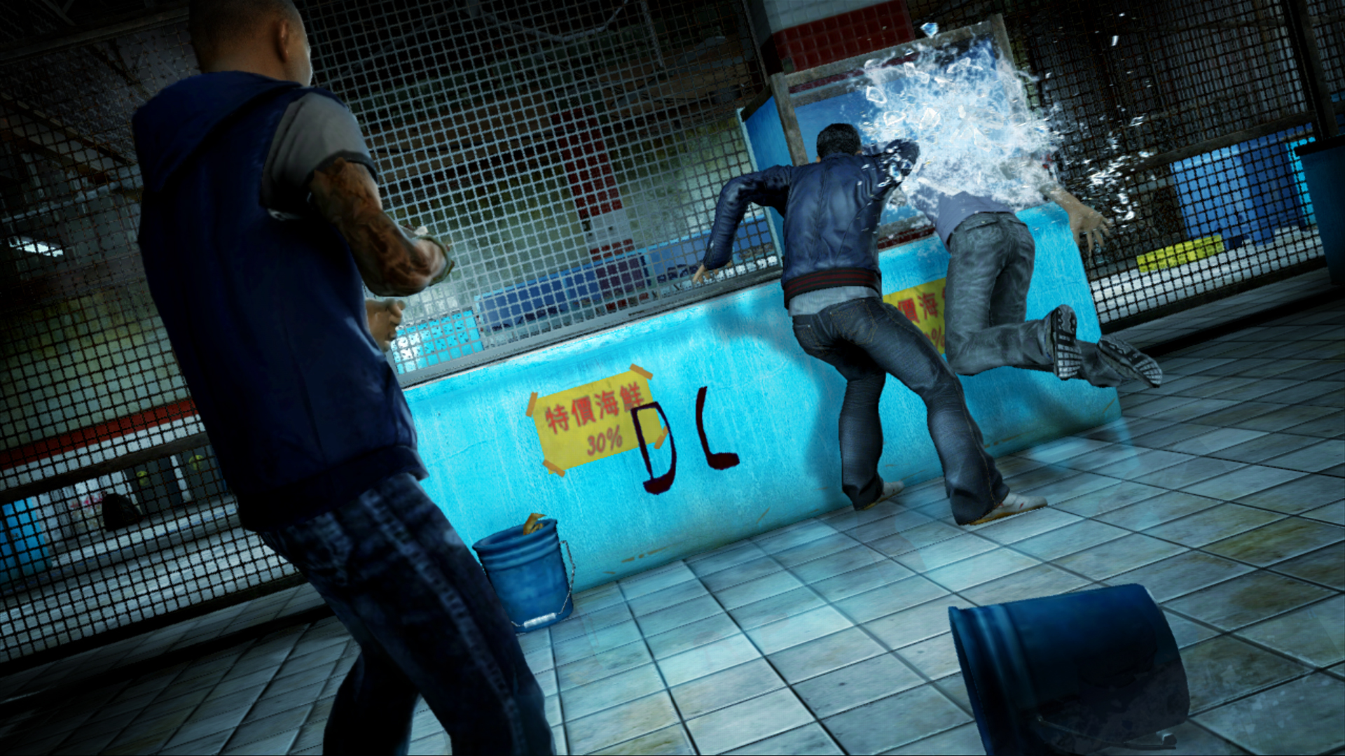 Hang a man up on a meat hook and hit him with a trout in Sleeping Dogs’ new trailer