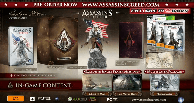 Assassin’s Creed 3 Freedom Edition Detailed