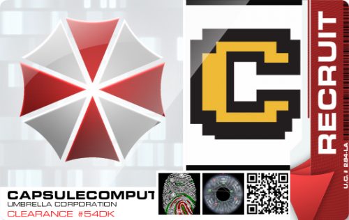 Get your own Umbrella Corporation Recruitment Badge!