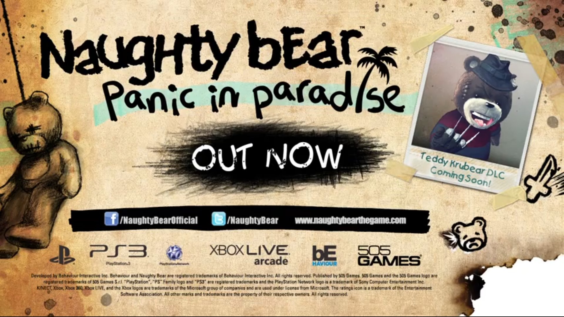 Naughty Bear Panic in Paradise available now Capsule Computers