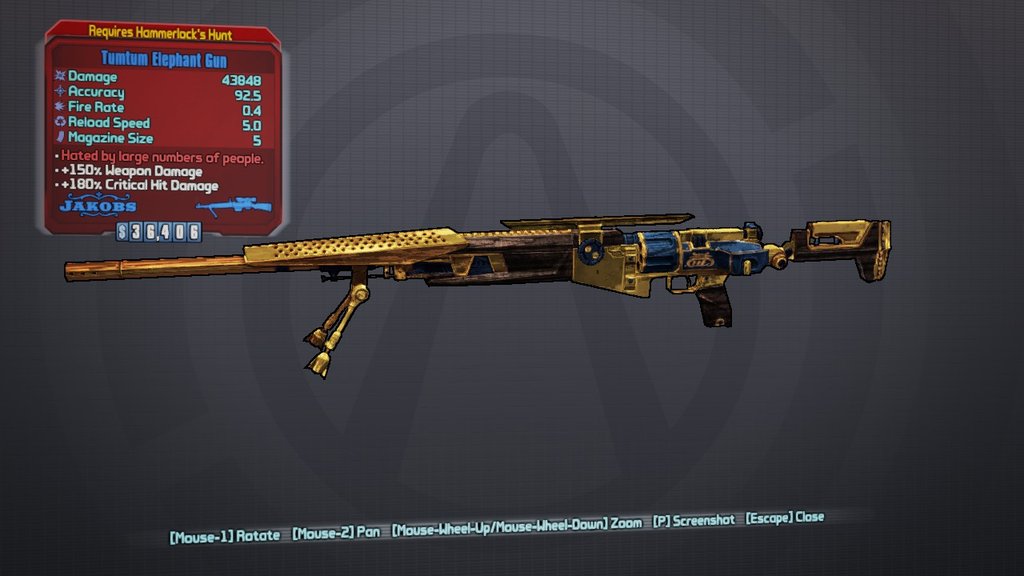 borderlands 2 sir hammerlock big game hunt loot borderlands 2 sir hammerlock big game hunt loot