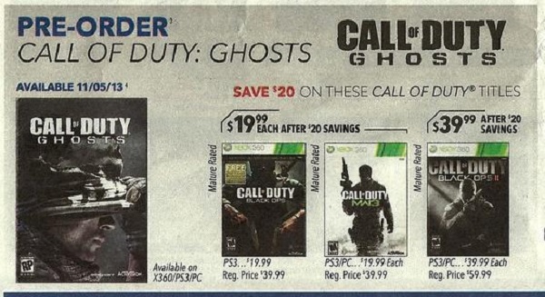 Call of Duty: Ghosts release date leaked online