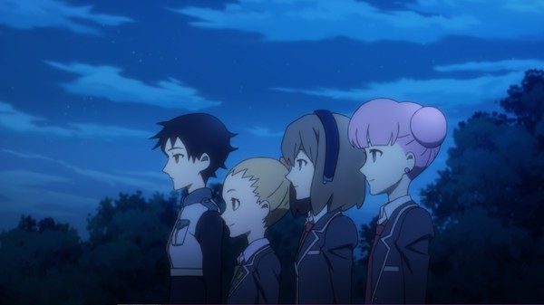 Our whole cast. From left to right: Kono, Mio, Hazuki and Yuko.
