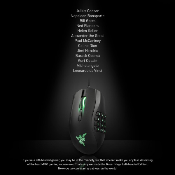 Razer Releases Improved Naga MMO Mouse and Left Handed Version