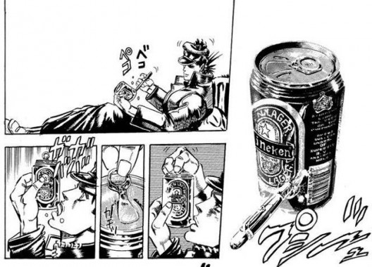 Just Jotaro Shotgunning A Beer...