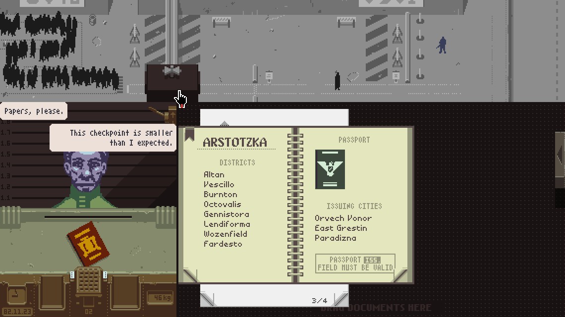 Карта papers please для маппинга