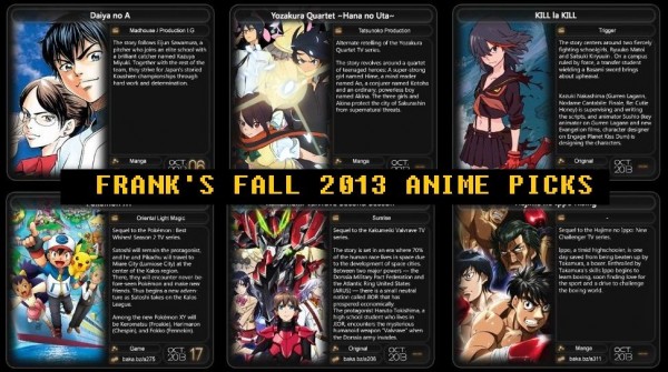 Frank's Fall 2013 Anime Picks