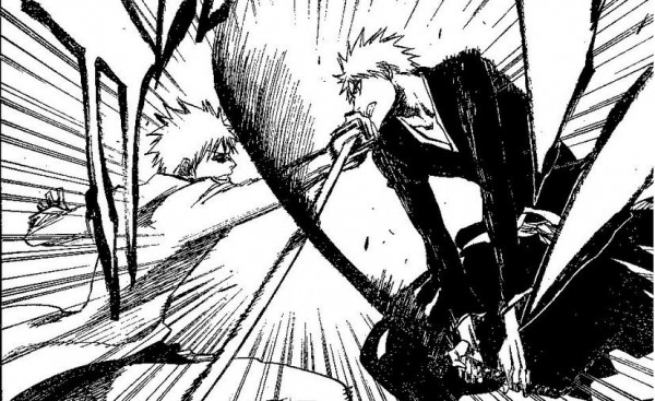 - Ichigo goes up against himself, Hollow Ichigo -
