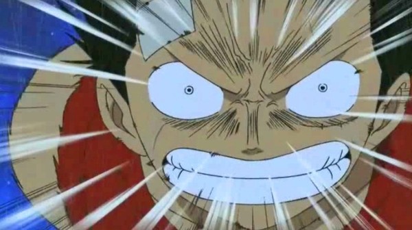 Luffy is a tsunami punching mood.