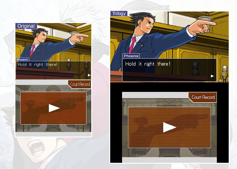 Ace Attorney Trilogy Comparison Screenshots Released Capsule Computers Ace Attorney Trilogy Comparison Screenshots Released Capsule Computers