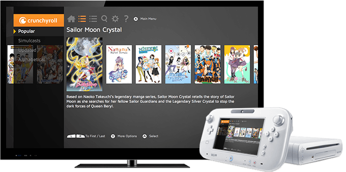 Crunchyroll Now Available For Wii U