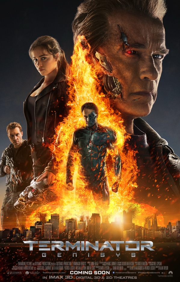New Terminator Genisys Poster featuring Robot John Connor
