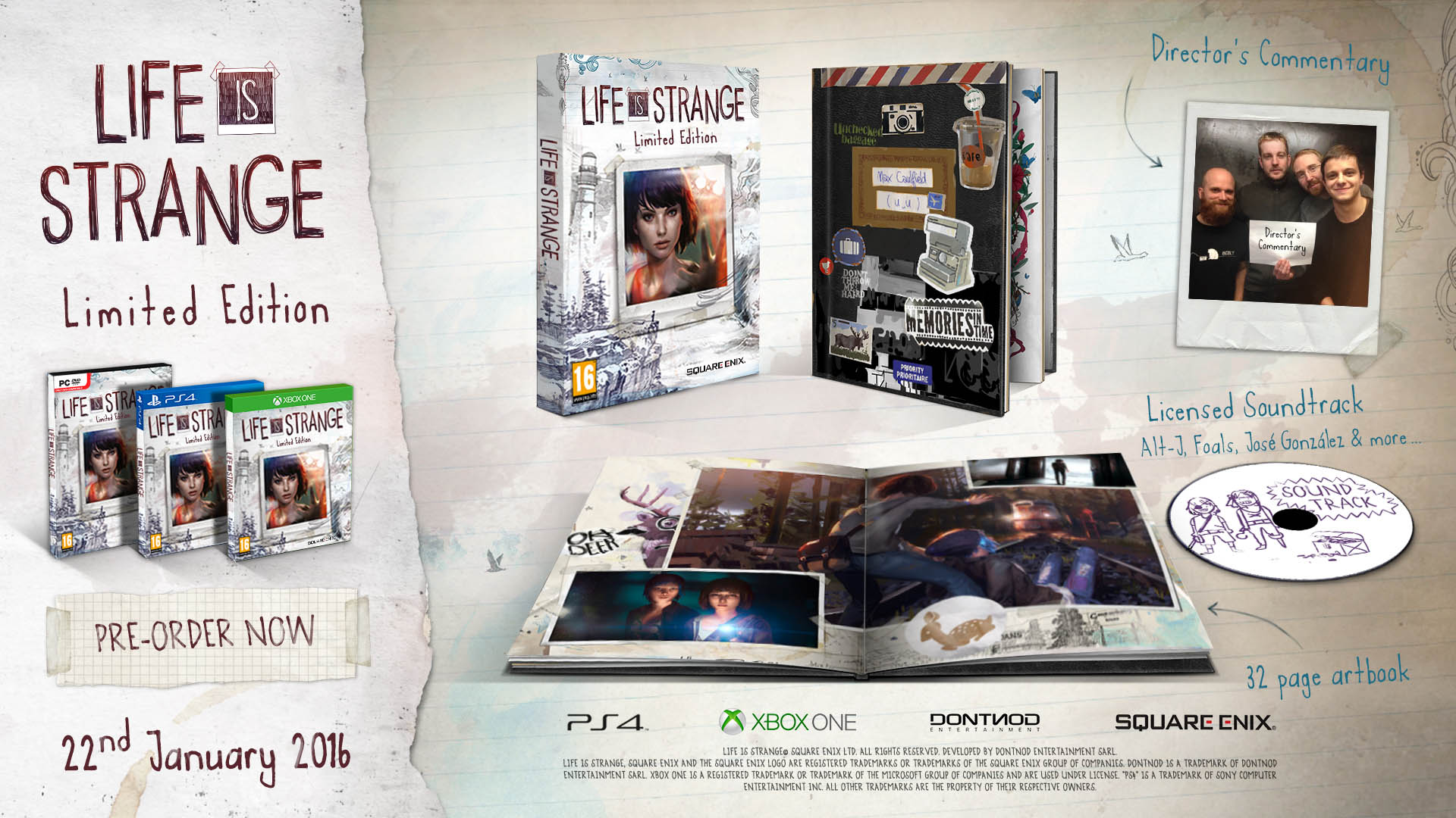 Life is Strange Getting Limited Physical Release