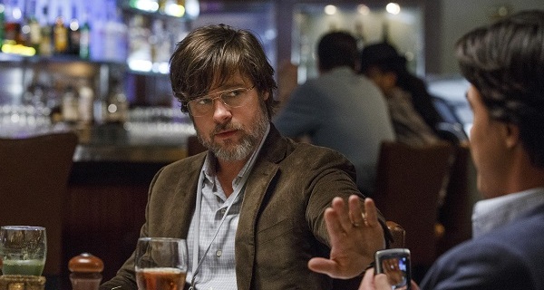 Left to right: Brad Pitt plays Ben Rickert and Finn Wittrock plays Jamie Shipley in The Big Short from Paramount Pictures and Regency Enterprises