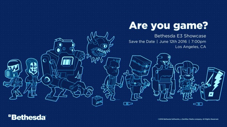 Bethesda E3 2016 Showcase to be held on June 12th