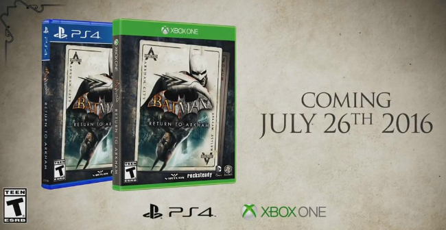 Batman Return to Arkham Remastered Collection Announced