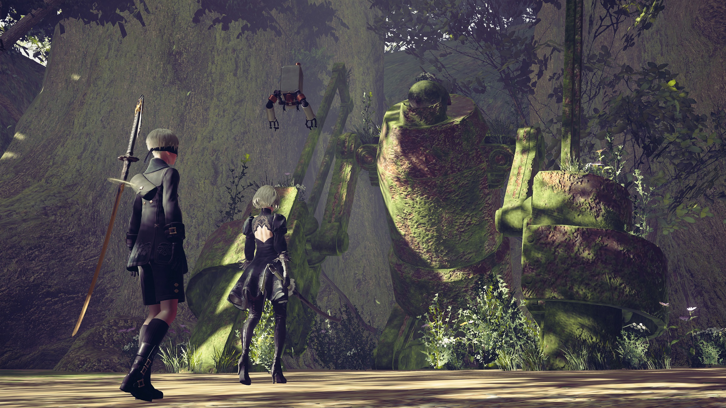 NieR Automata Forest Screenshots Released Capsule Computers
