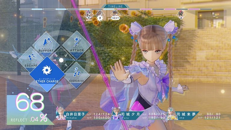 Blue Reflection Combat Footage Released