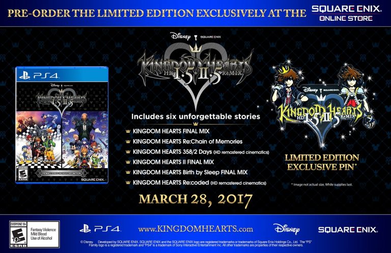 Kingdom Hearts HD 1.5 + 2.5 Remix ‘Limited Edition’ Announced