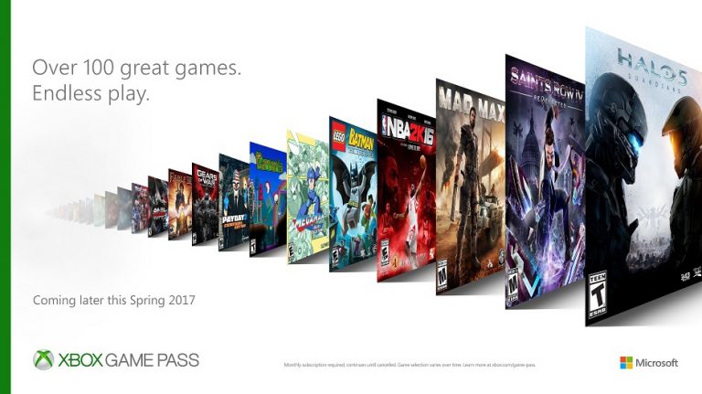 Xbox Games Pass Now Live with a 100+ Titles