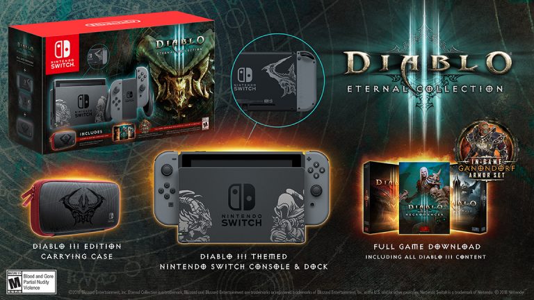 Nintendo Switch Bundle with Diablo III: Eternal Collection Announced